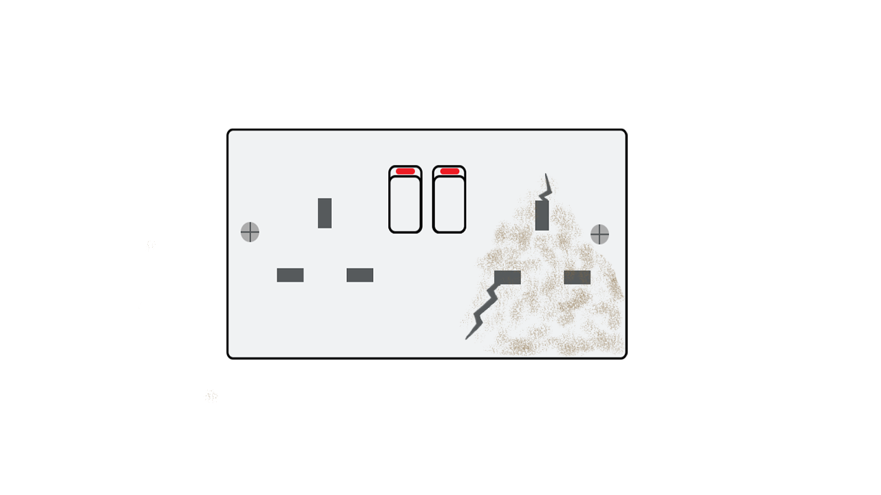 damaged socket
